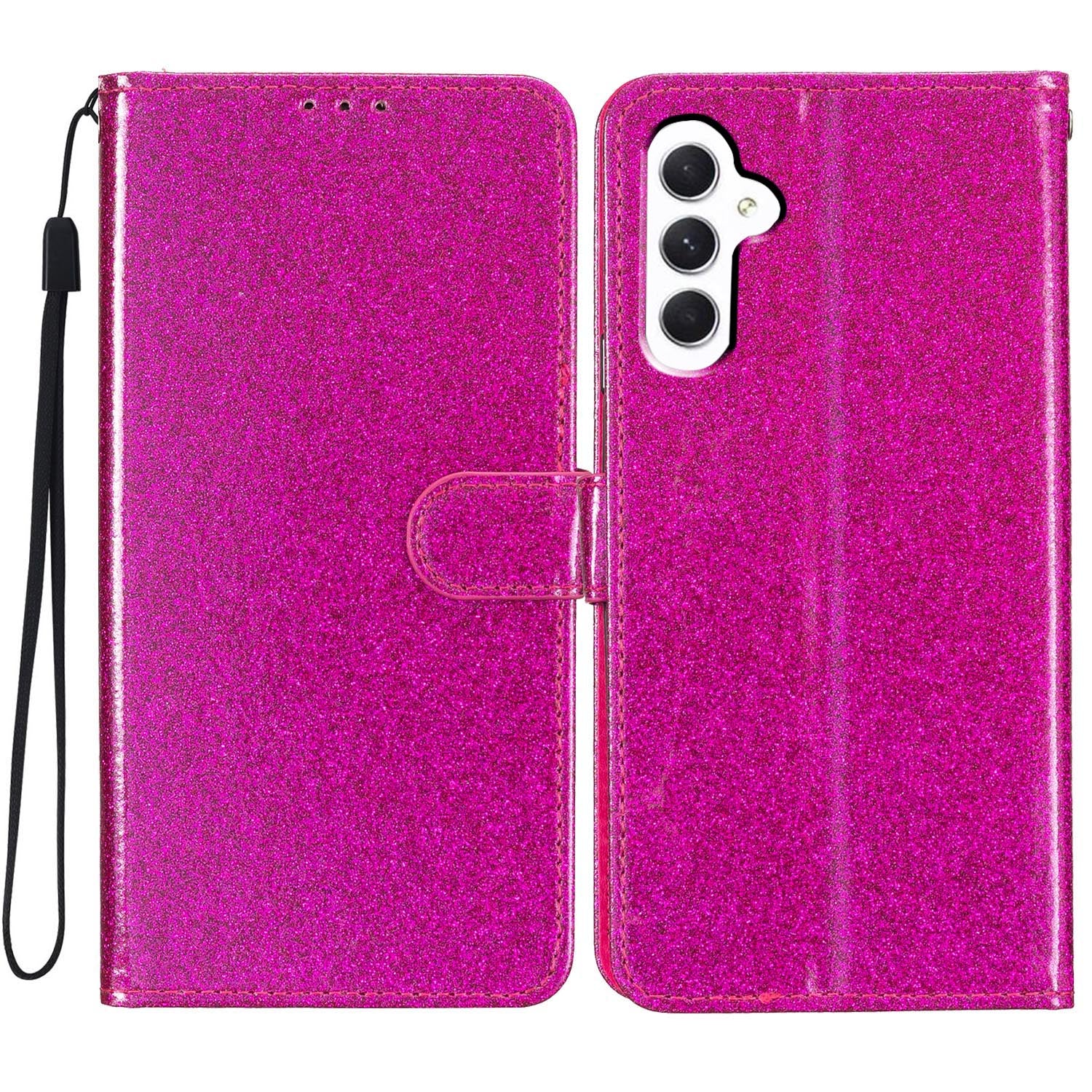 Pro Samsung Galaxy A05s 4G pouzdro Třpytivé PU kožené pouzdro na telefon se stojánkem na peněženku Pro Samsung Galaxy A05s 4G pouzdro Třpytivé PU kožené pouzdro na telefon se stojánkem na peněženku